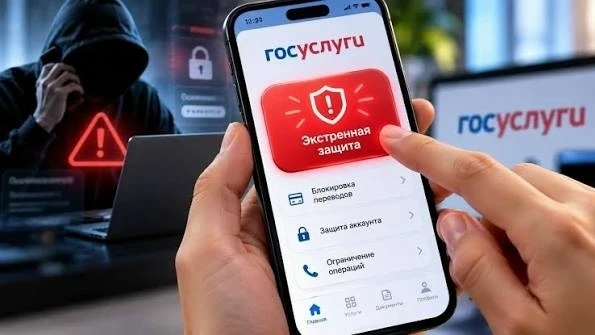 🔴 Новая функция "Красная кнопка" на портале "Госуслуги" поможет бороться с кибермошенн...