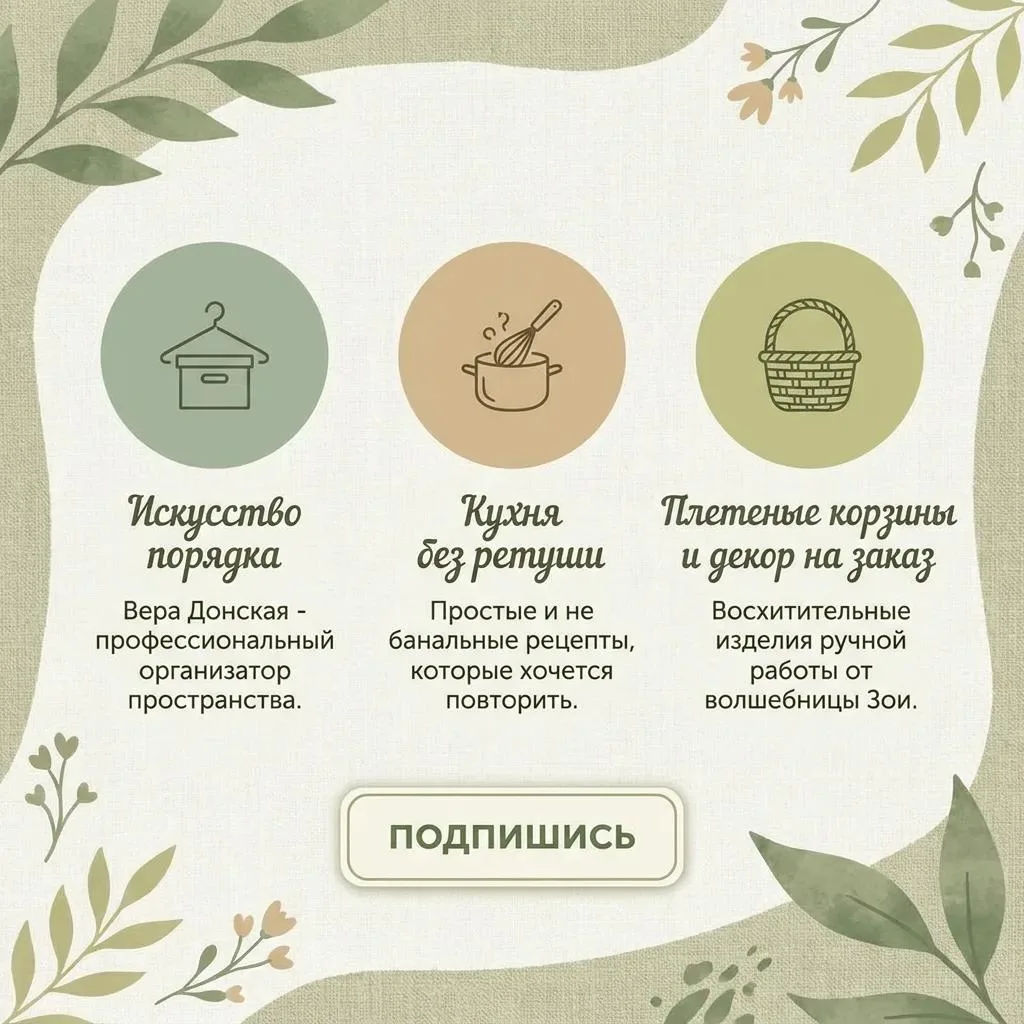 Подборка классных каналов для уюта:
