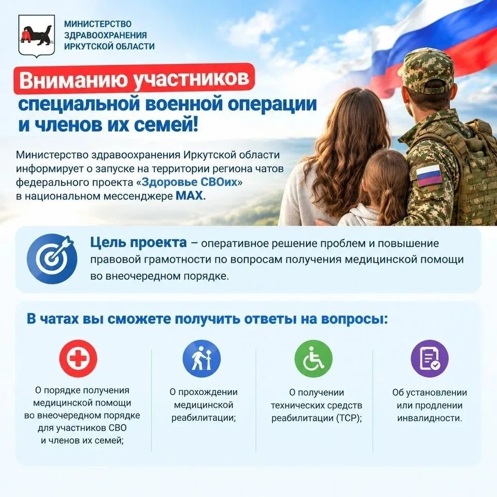 Вниманию участников специальной военной операции и членов их семей!