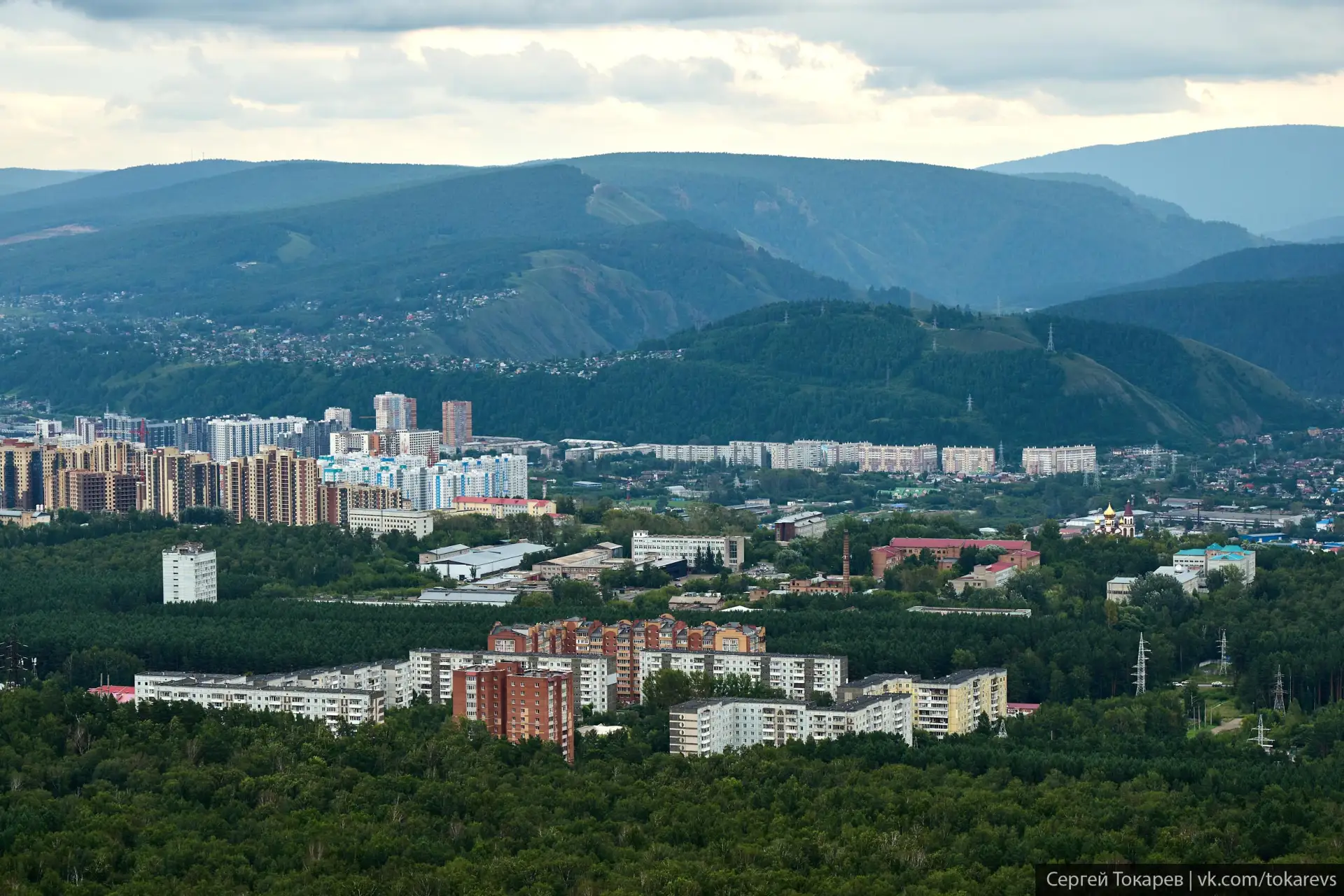 Вид на Красноярск с Николаевской сопки