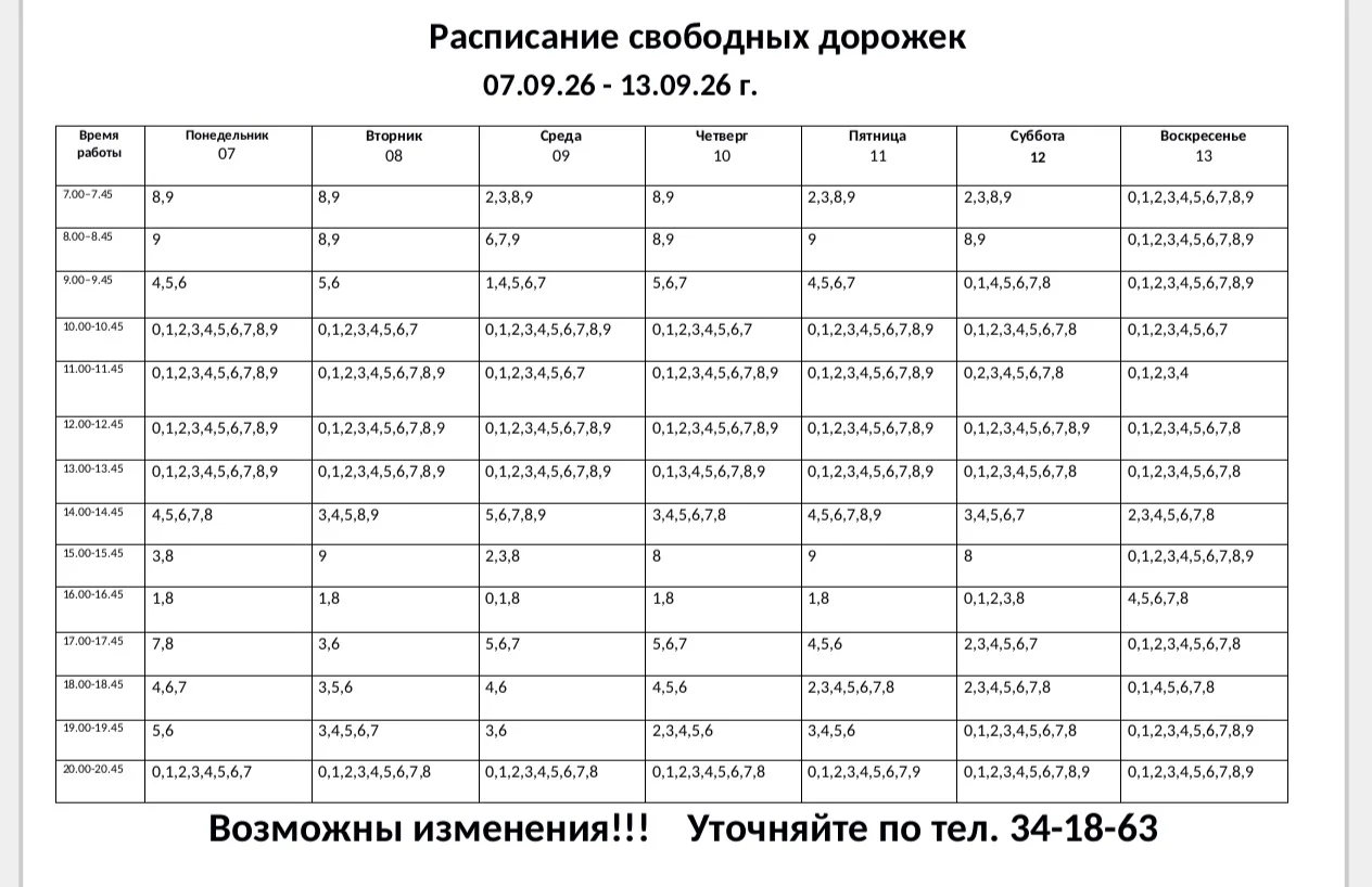 Планируем посещение