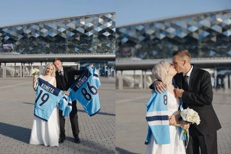💍 Новосибирцы отпраздновали свадьбу на матче любимой команды