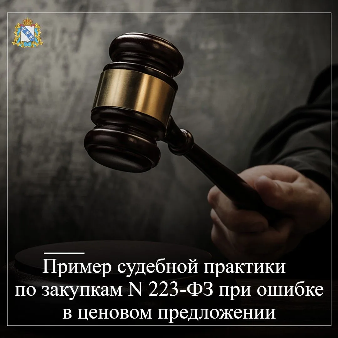 Победитель отказался подписывать договор, сославшись на ошибку в ценовом предложении, и...