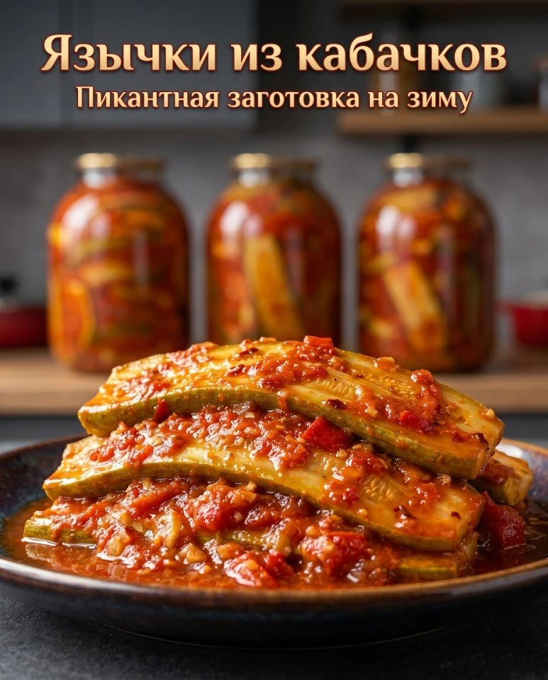 Закуска "Язычки из кабачков"
