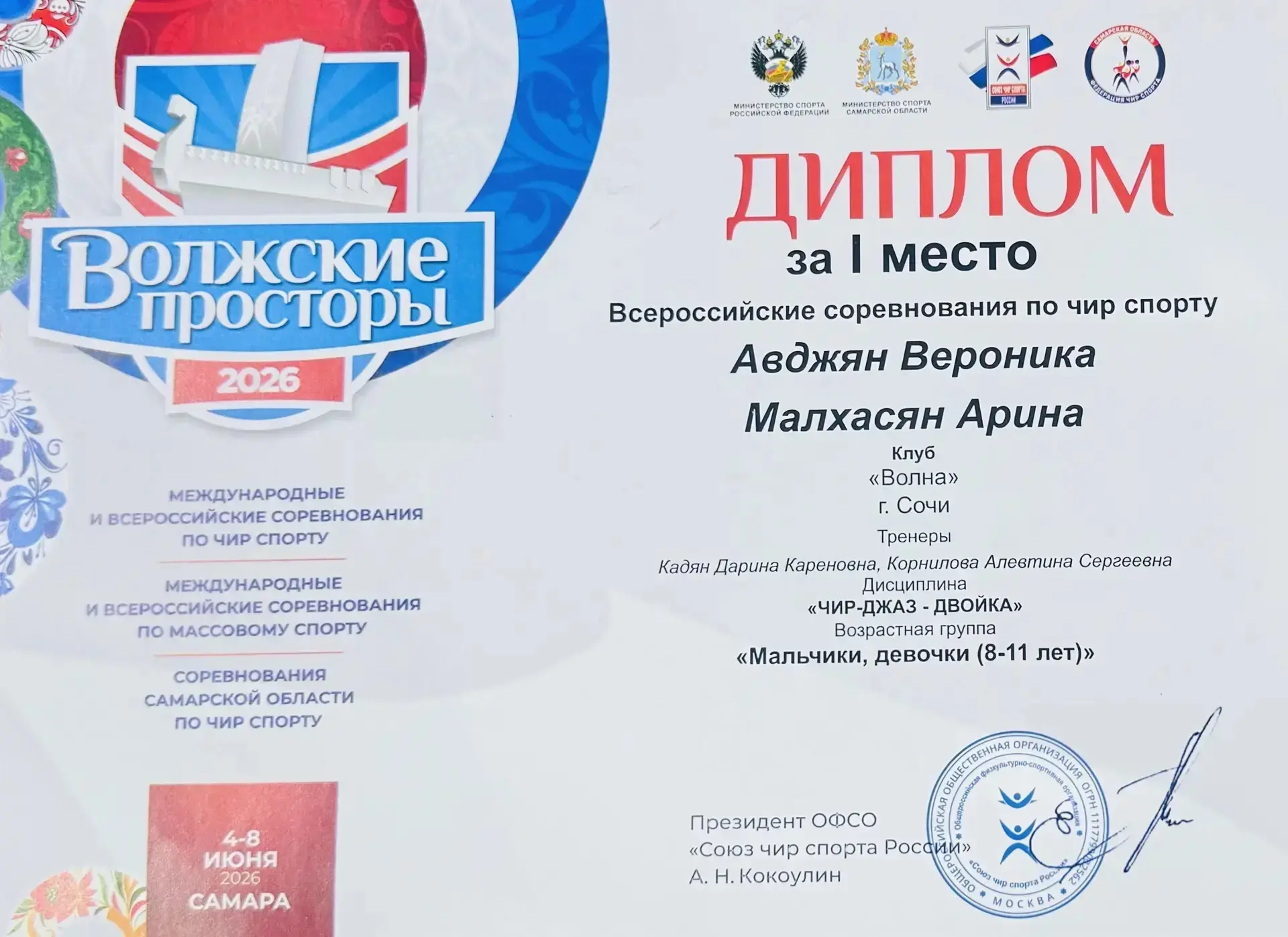 Завершились Всероссийские соревнования "Волжские Просторы" по чир спорту, г. Самара 🇷🇺🏆🔥

Спортс