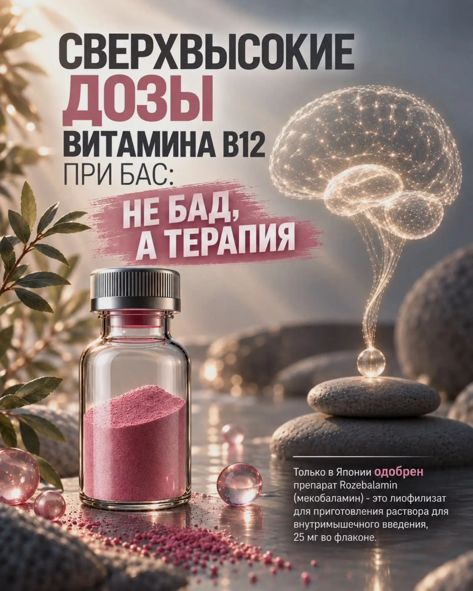 СВЕРХВЫСОКИЕ ДОЗЫ ВИТАМИНА B12 ПРИ БАС: НЕ БАД, А ТЕРАПИЯ
