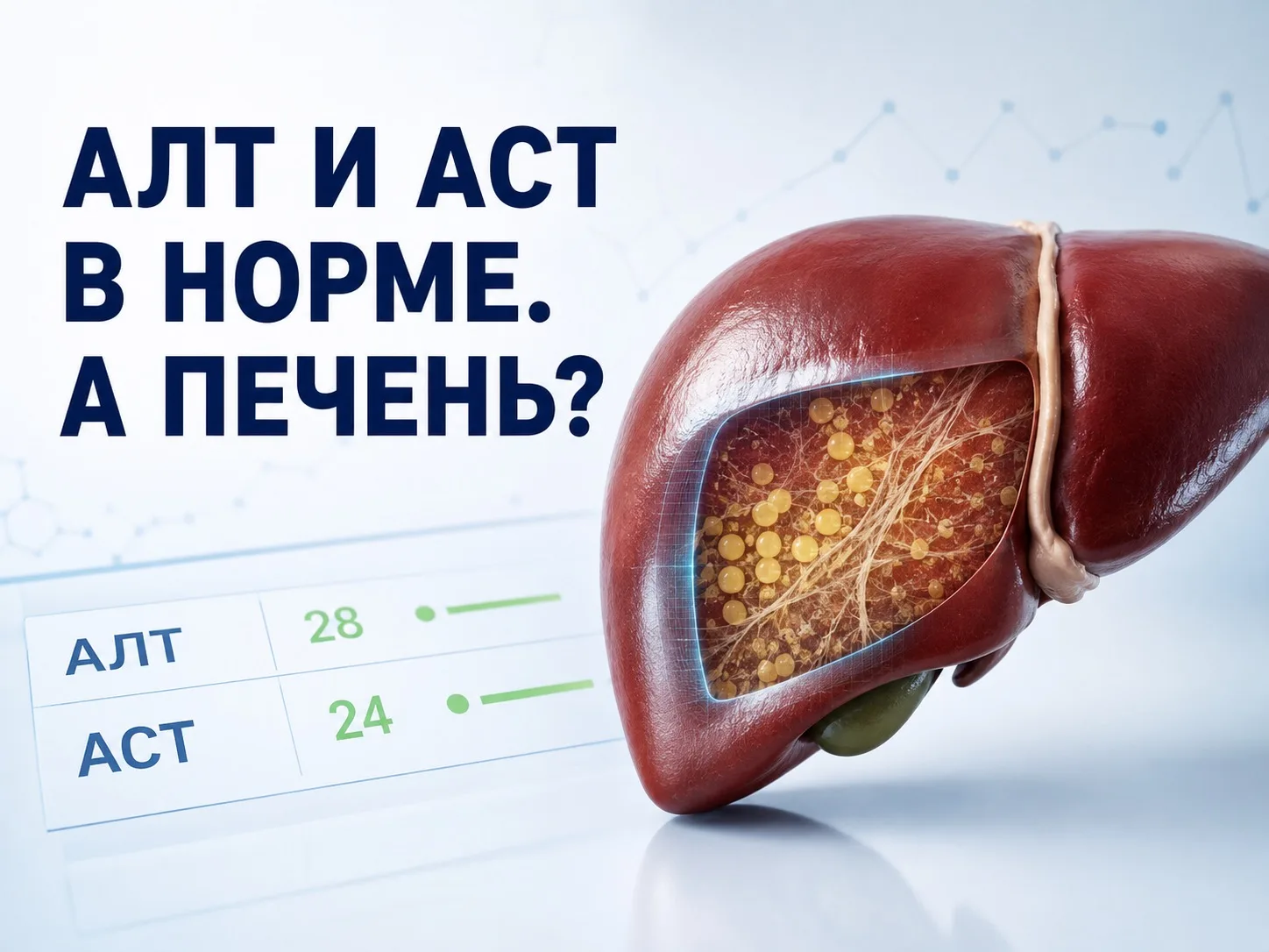 «АЛТ И АСТ В НОРМЕ — ЗНАЧИТ, ПЕЧЕНЬ ЗДОРОВА». НЕ ВСЕГДА