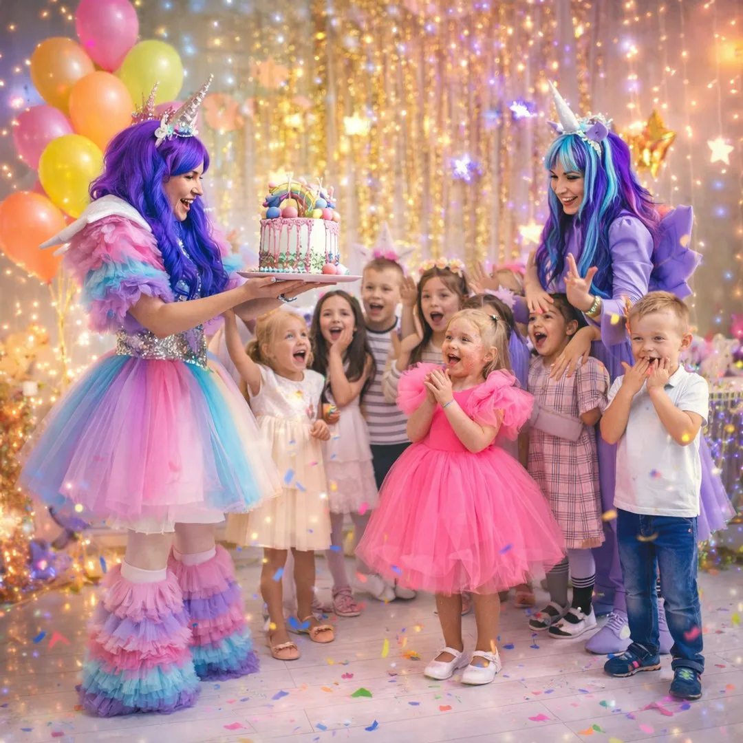 🦄 Аниматоры «Единорожки» на детский день рождения

Хотите устроить для ребёнка праздник, о котором 