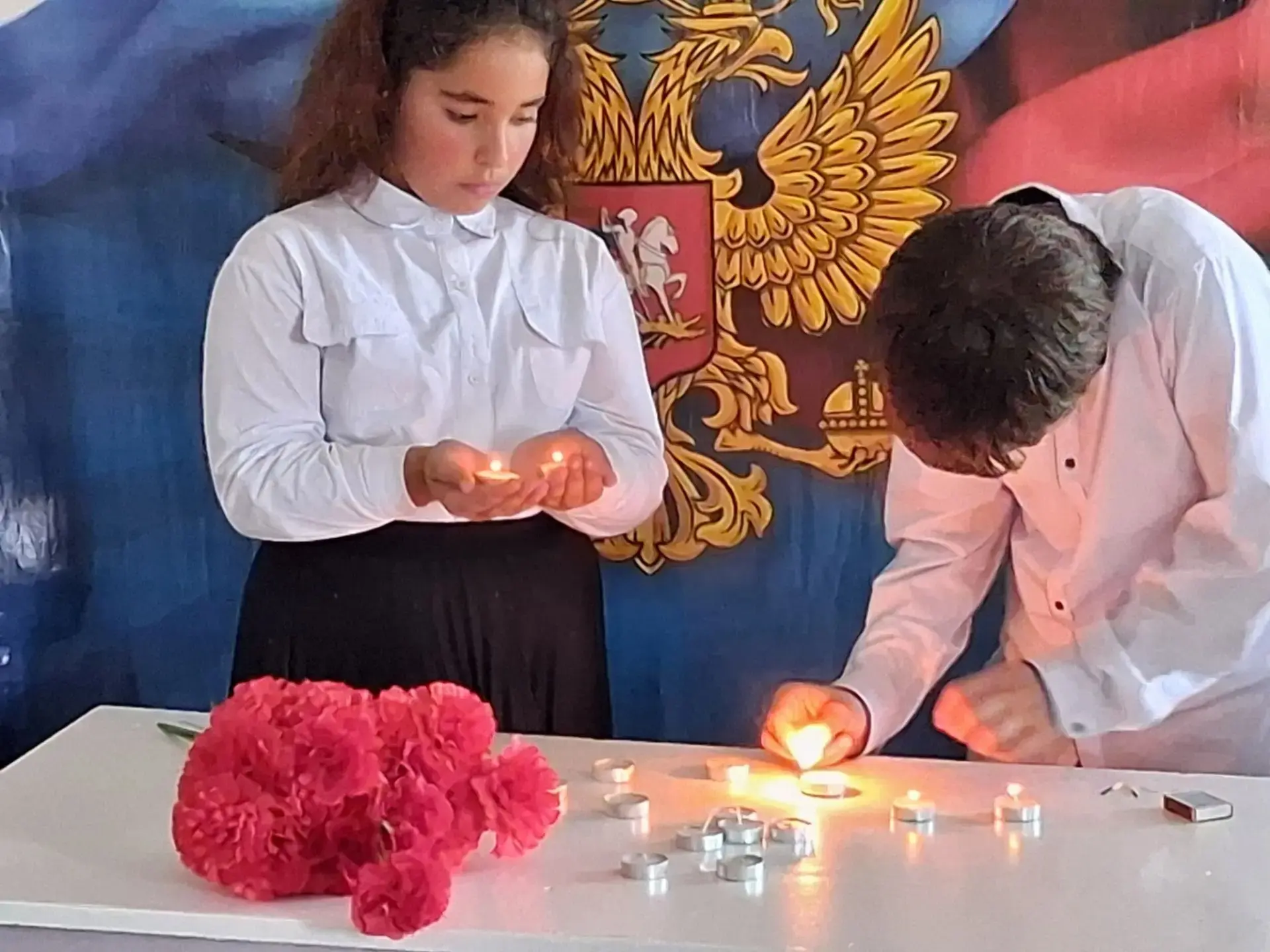 3 сентября — День солидарности в борьбе с терроризмом. Учащиеся 5 класса участвовали в ...
