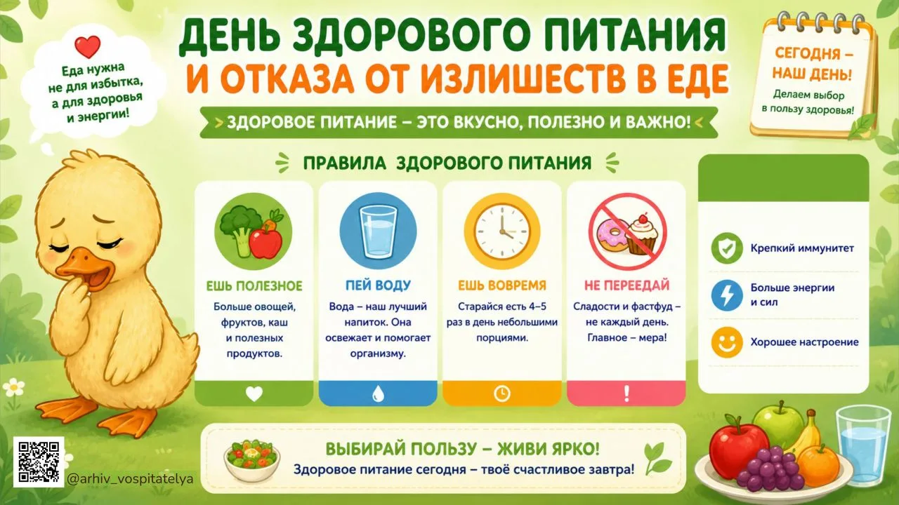 2 июня отмечается необычный и очень полезный праздник — День здорового питания и отказа...