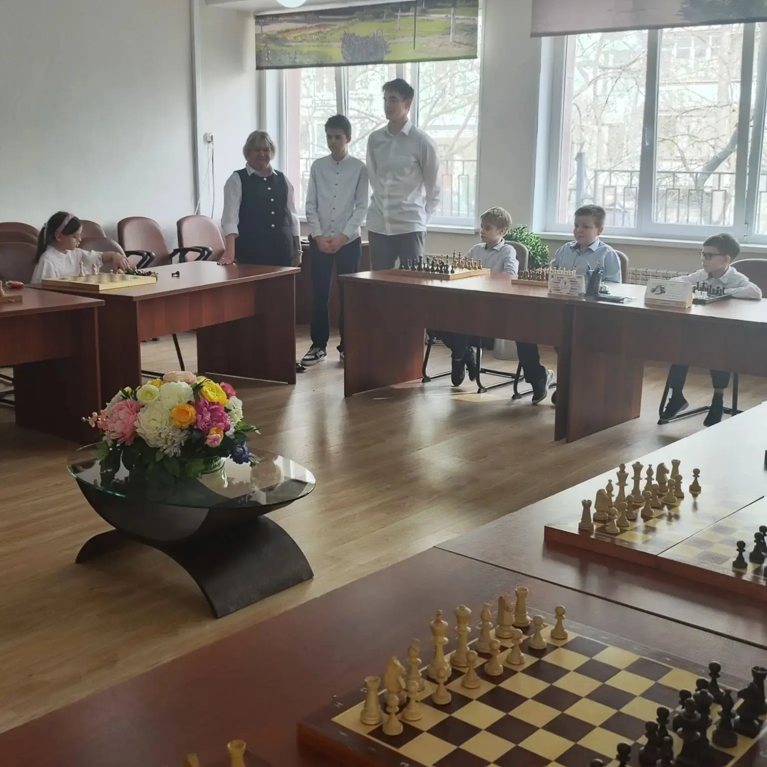 Сегодня в лицее прошла вторая часть сеанса одновременной игры в шахматы♟♟♟ В этот раз играли учащиес