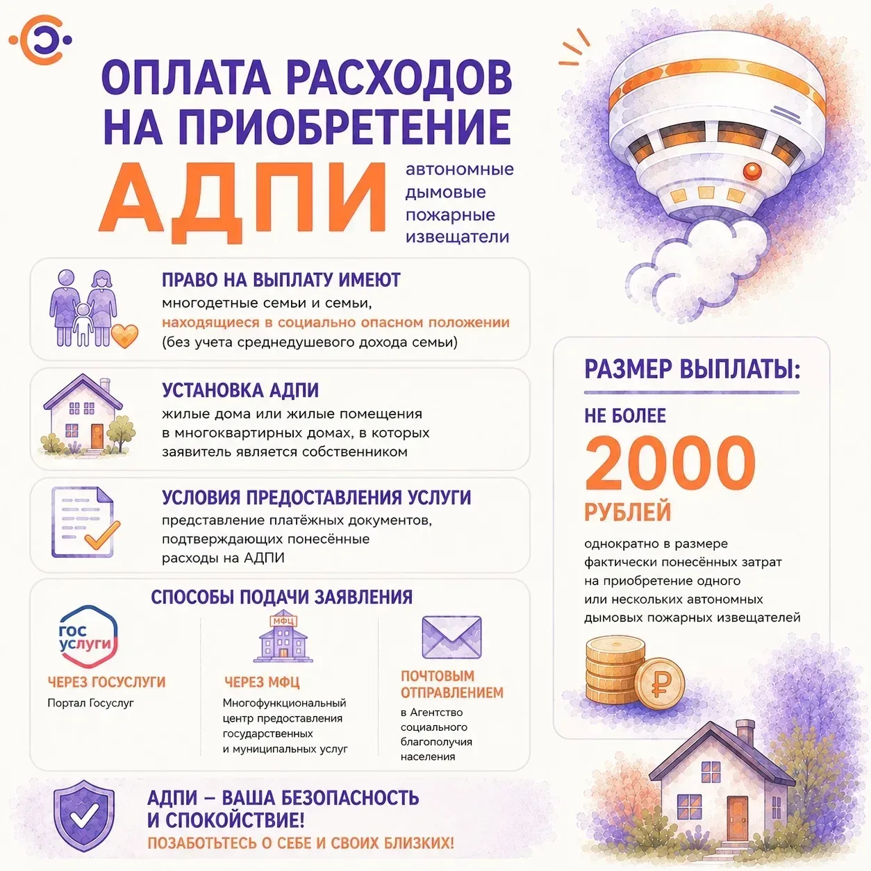 🏡 Безопасность семьи начинается с простых решений