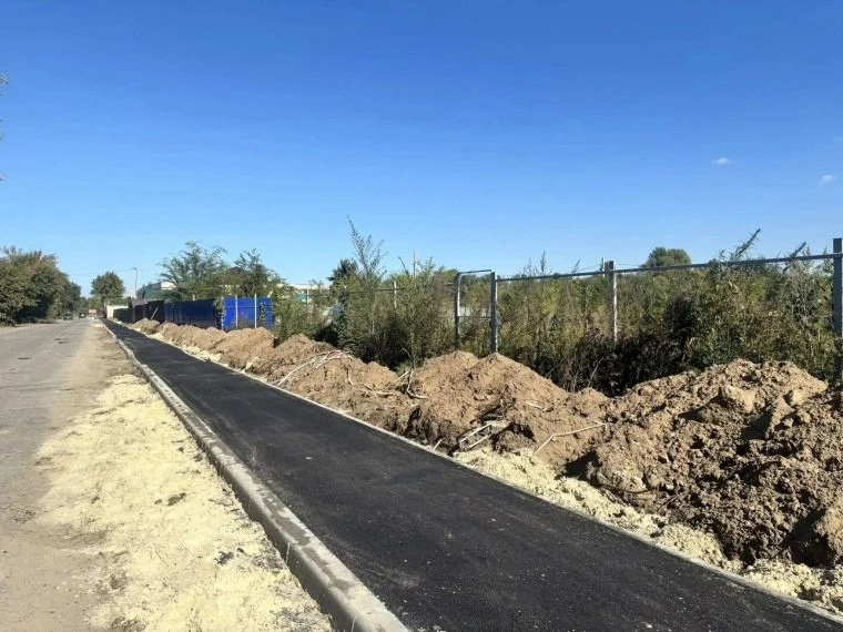 На Нижней Террасе построили полукилометровый тротуар