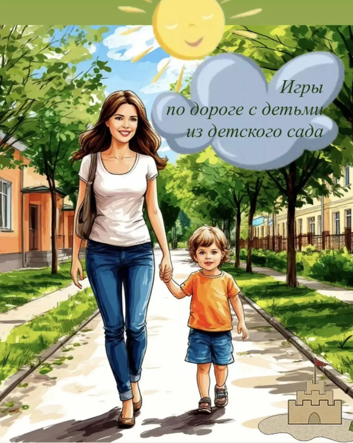 Играть и заниматься с ребенком можно не только за столом дома, но и по дороге домой и в...