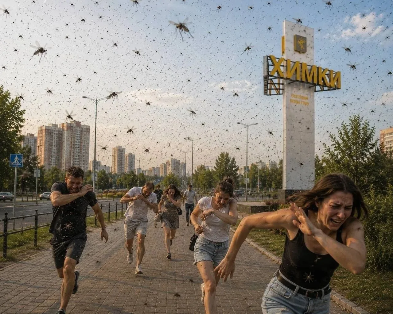 🦟 Внимание, химчане! Пик активности комаров в Химках! 😱