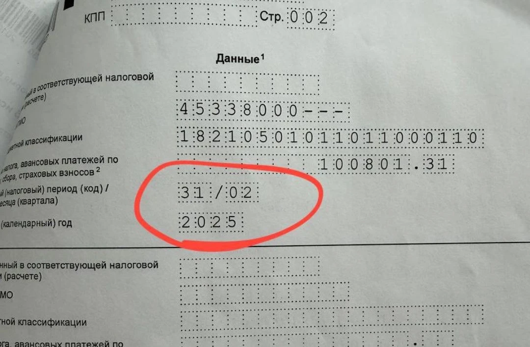 Ошиблась в одной цифре в коде = налог не зачли