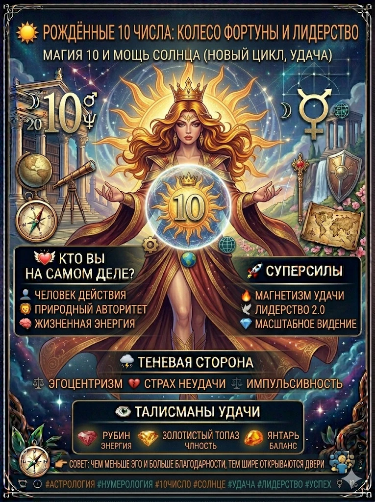 ☀️ Колесо Фортуны: Магия числа 10