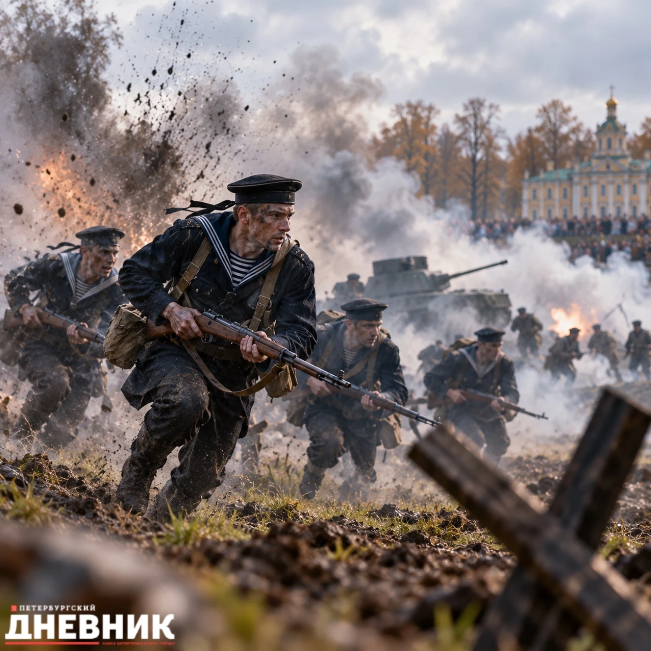 ⚓ В Петергофе реконструировали подвиг морского десанта