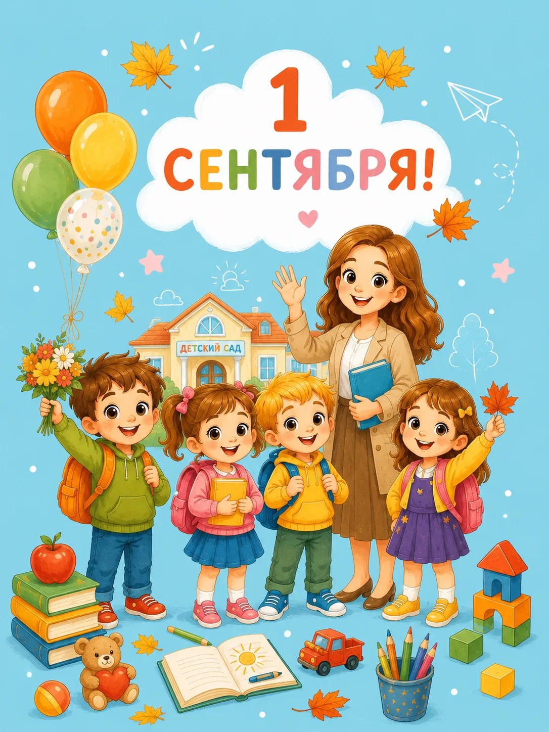 🍁 Вот и наступило 1 сентября — день новых встреч, улыбок и маленьких открытий!