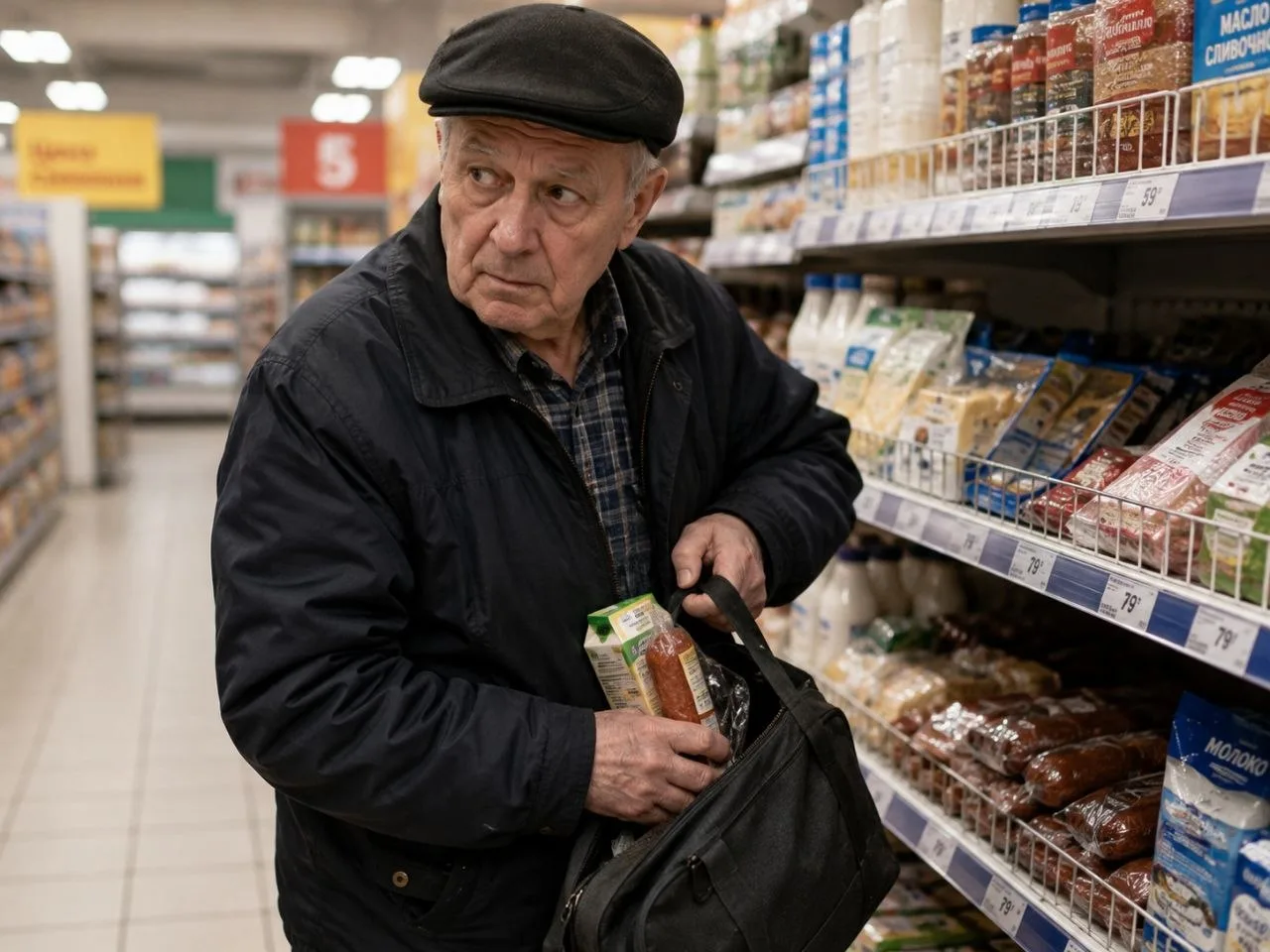 Скучающий пенсионер из Алейска похитил продукты из магазина.

Он положил товары в тележку, оплатил н