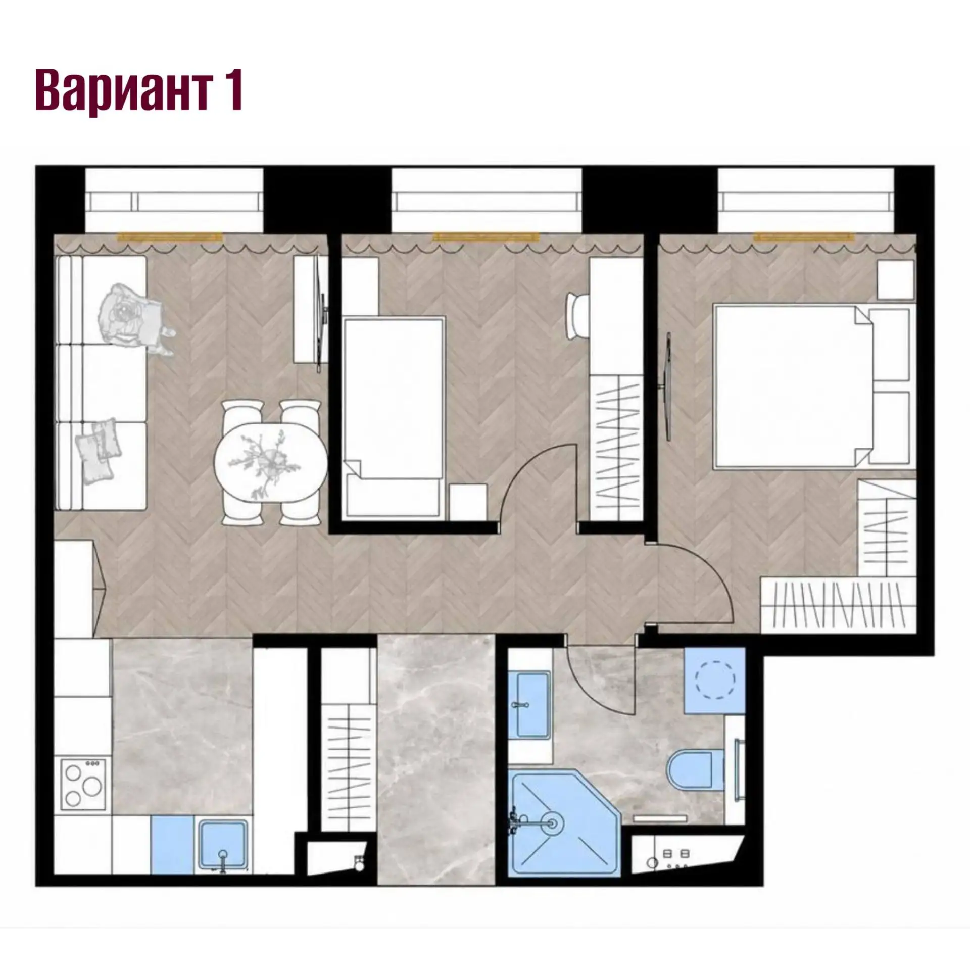 Из однушки в трёшку — как?