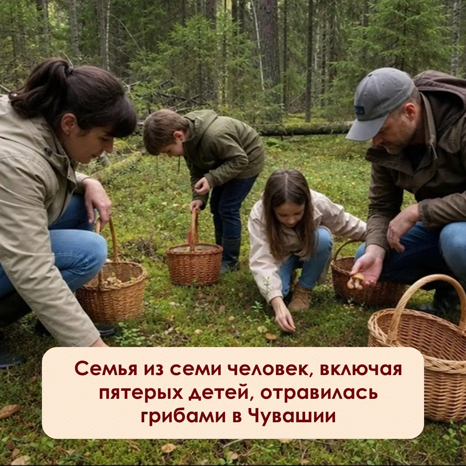 ⚡️В республике грибники радуются началу сезона боровиков, но у одной семьи «тихая охота...