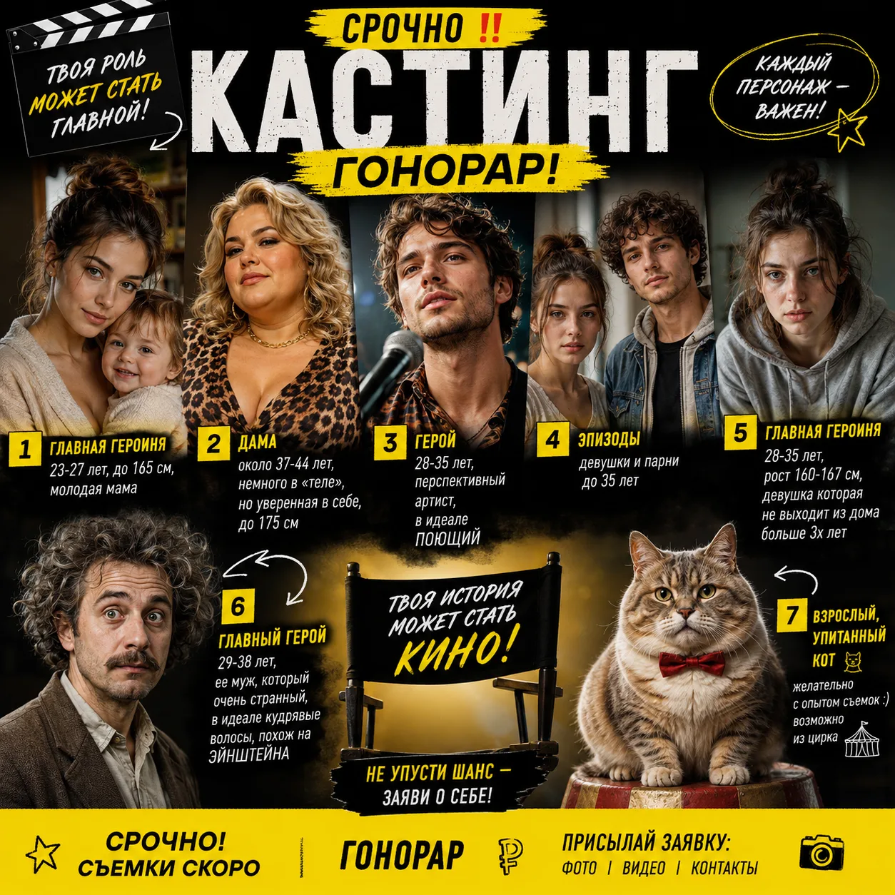 Срочно ‼️ Кастинг ‼️