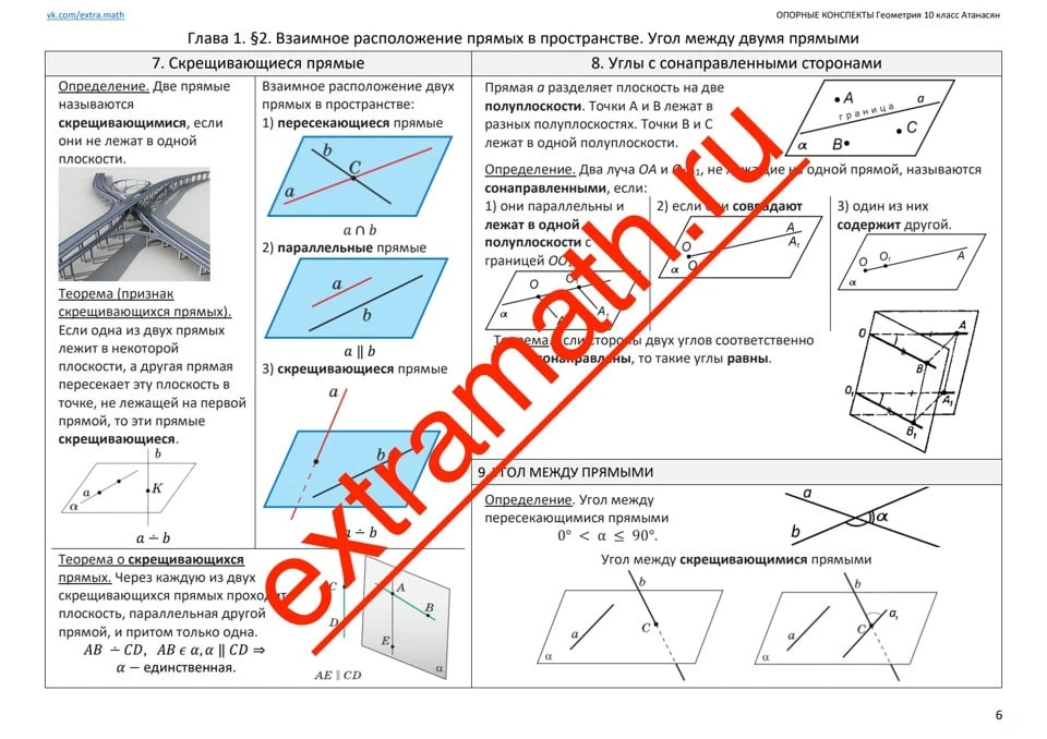 📆На 3-12 учебных неделях ученики 10 класса по учебнику Атанасяна изучают тему "Введени...