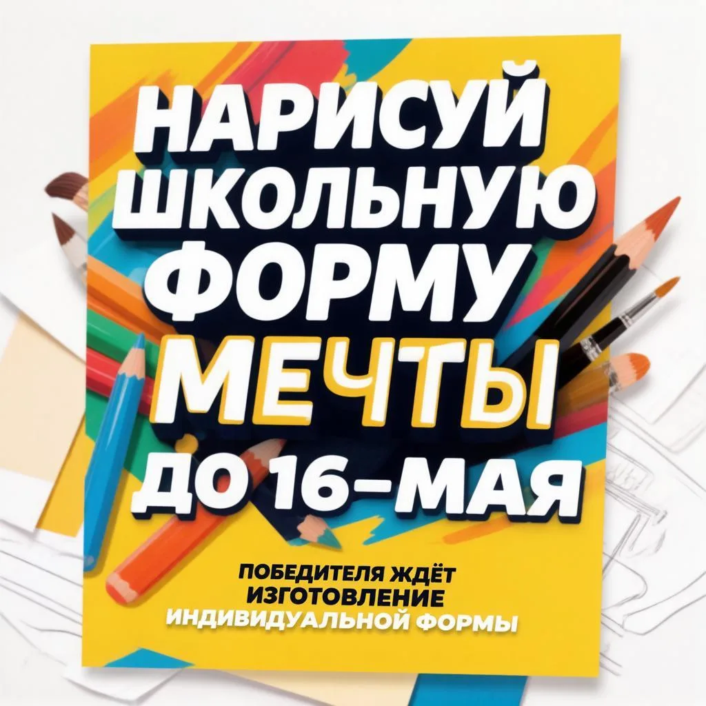 Конкурс дизайна школьной формы! С 1 по 27 мая