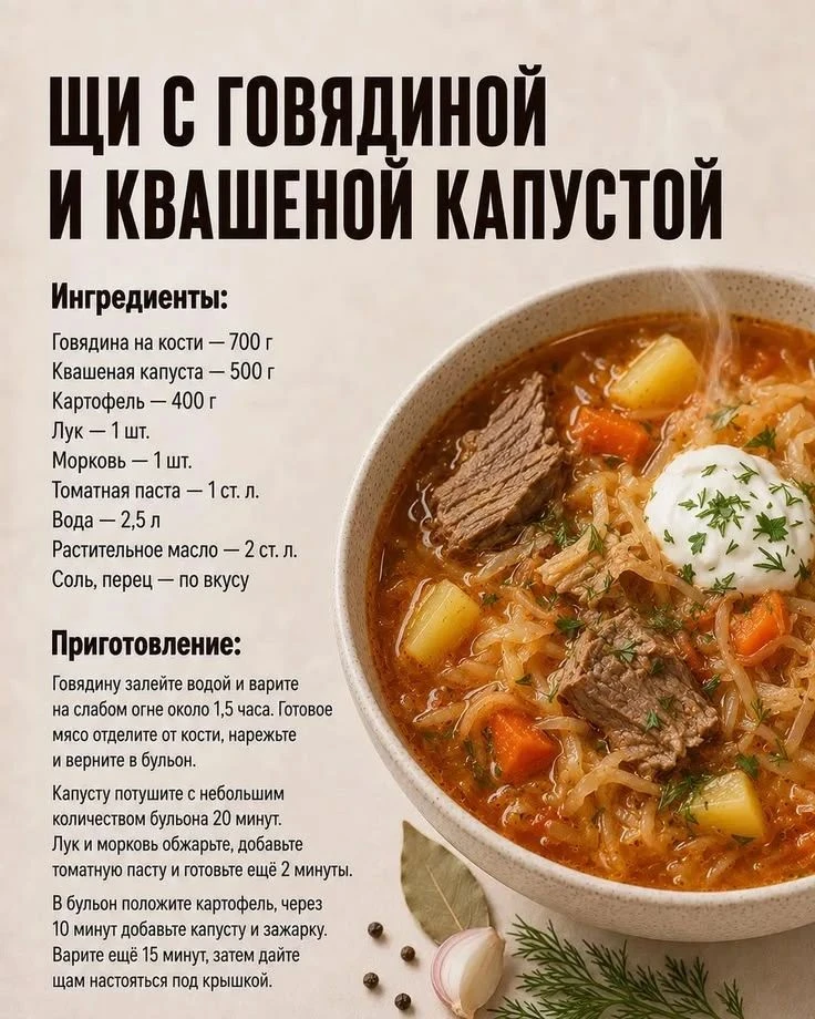 #щи #суп #обед #мировые_рецепты #кулинария