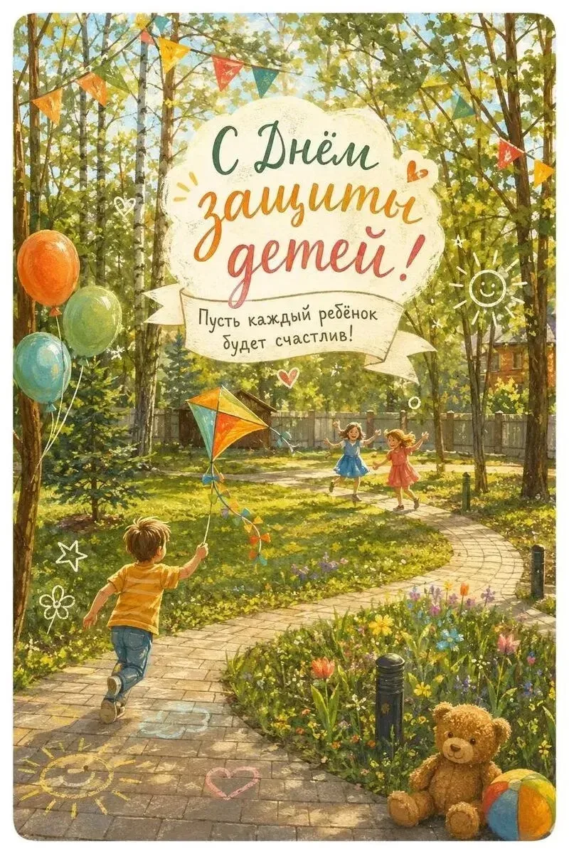 ✨ Сегодня 1 июня — Международный день 
защиты детей! ✨

Детство -это время волшебства, открытий и бе