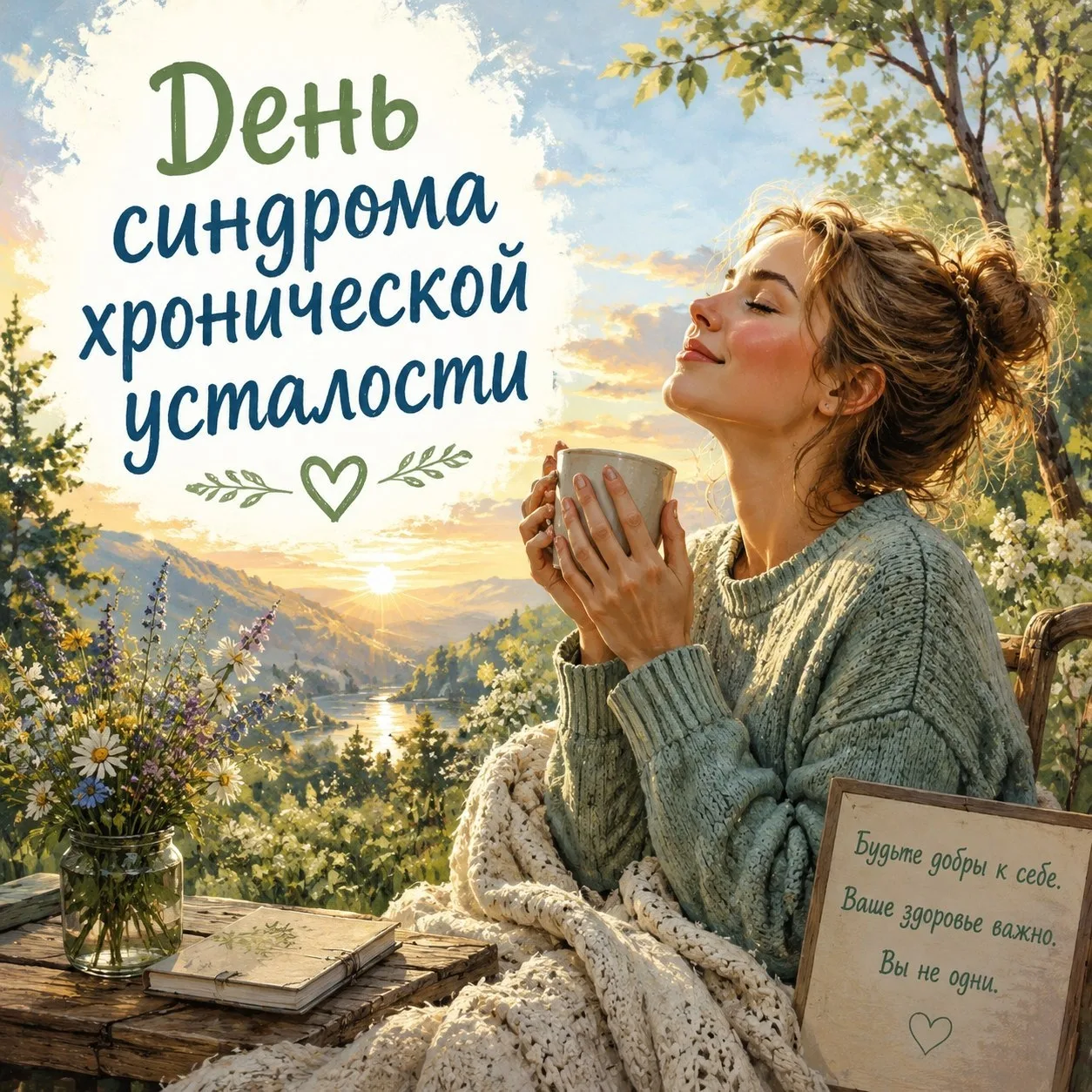 💙 12 мая — День синдрома хронической усталости  Сегодня отмечается день, призванный привлечь внимани