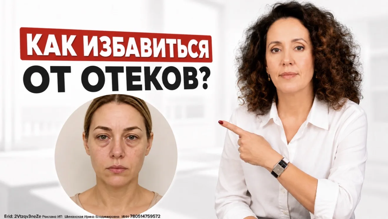 Как избавиться от отеков?  Вы меньше солите еду. Пьёте больше воды. Делаете массажи. Но лицо по утра