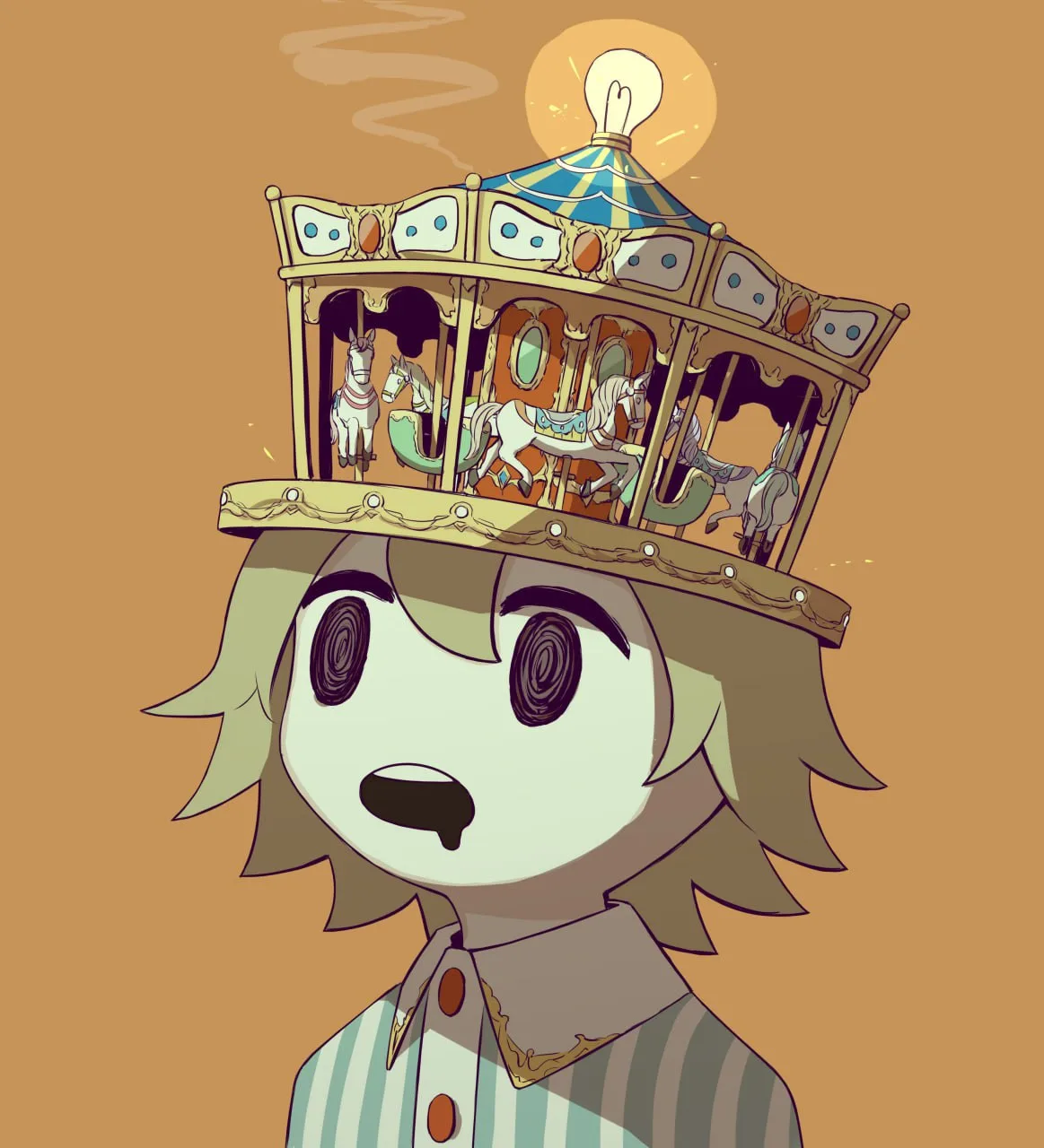 ぐるぐる [guruguru] — по кругу