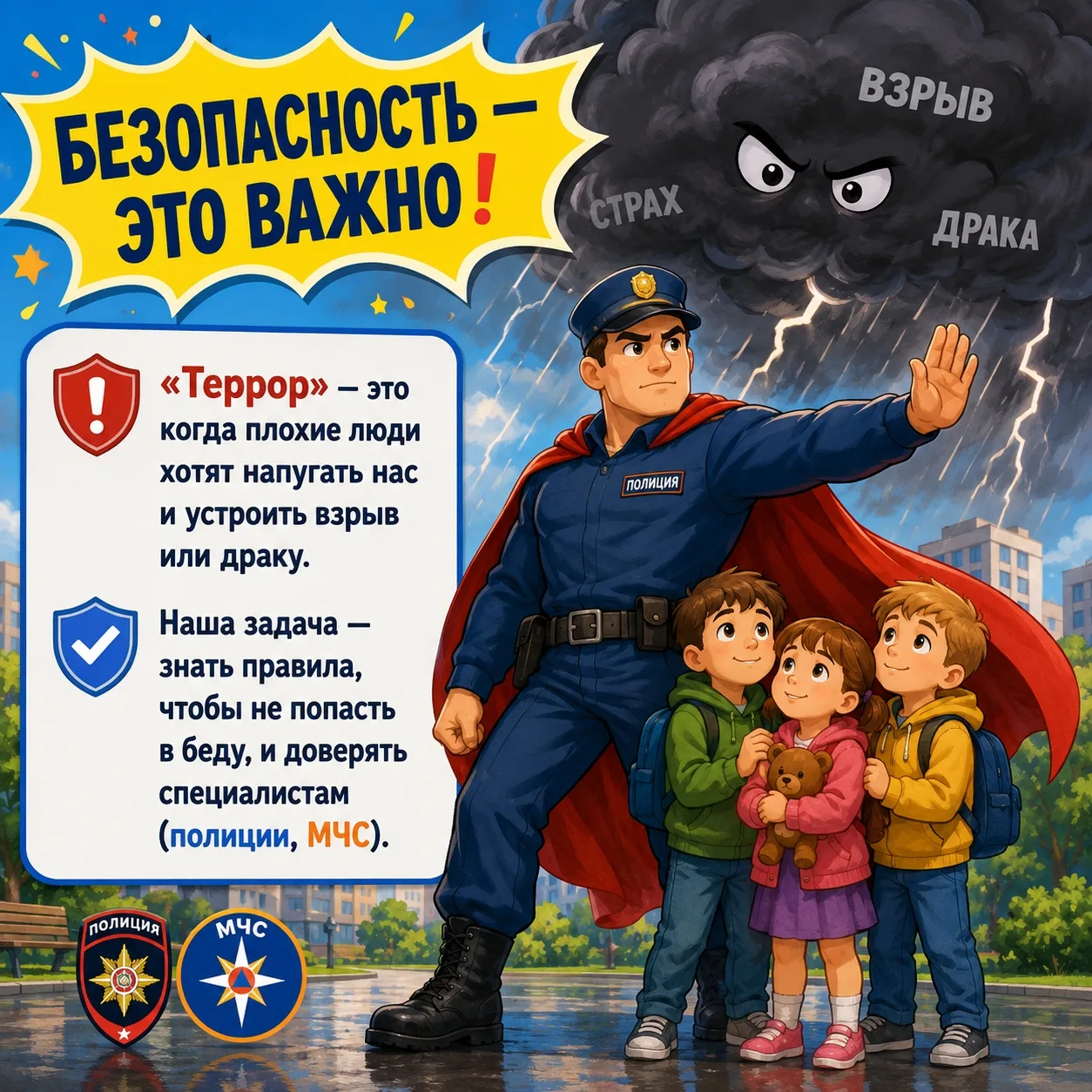 ⚠Терроризм - это серьёзная угроза, которая требует от каждого из нас постоянной бдительности и глубо