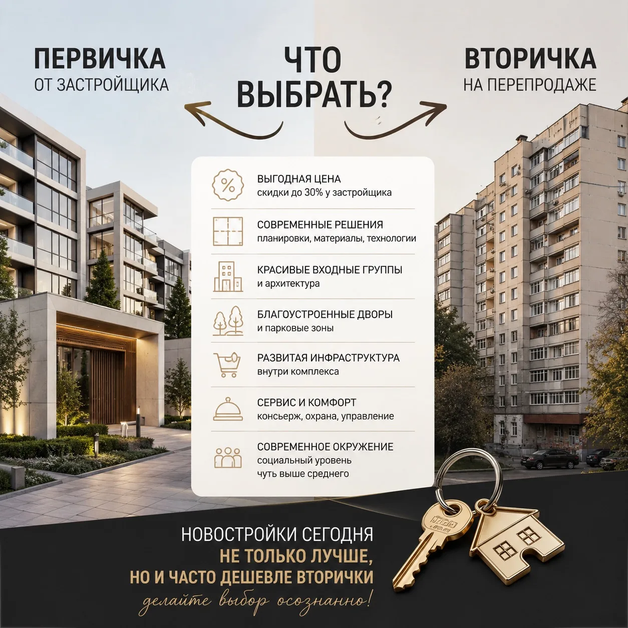 За последние две недели у меня было 3 запроса на квартиры уровня комфорт+ / бизнес 💭