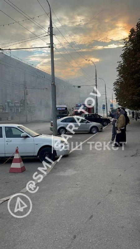 🔥 Дым и смог распространились от Советской до Московской