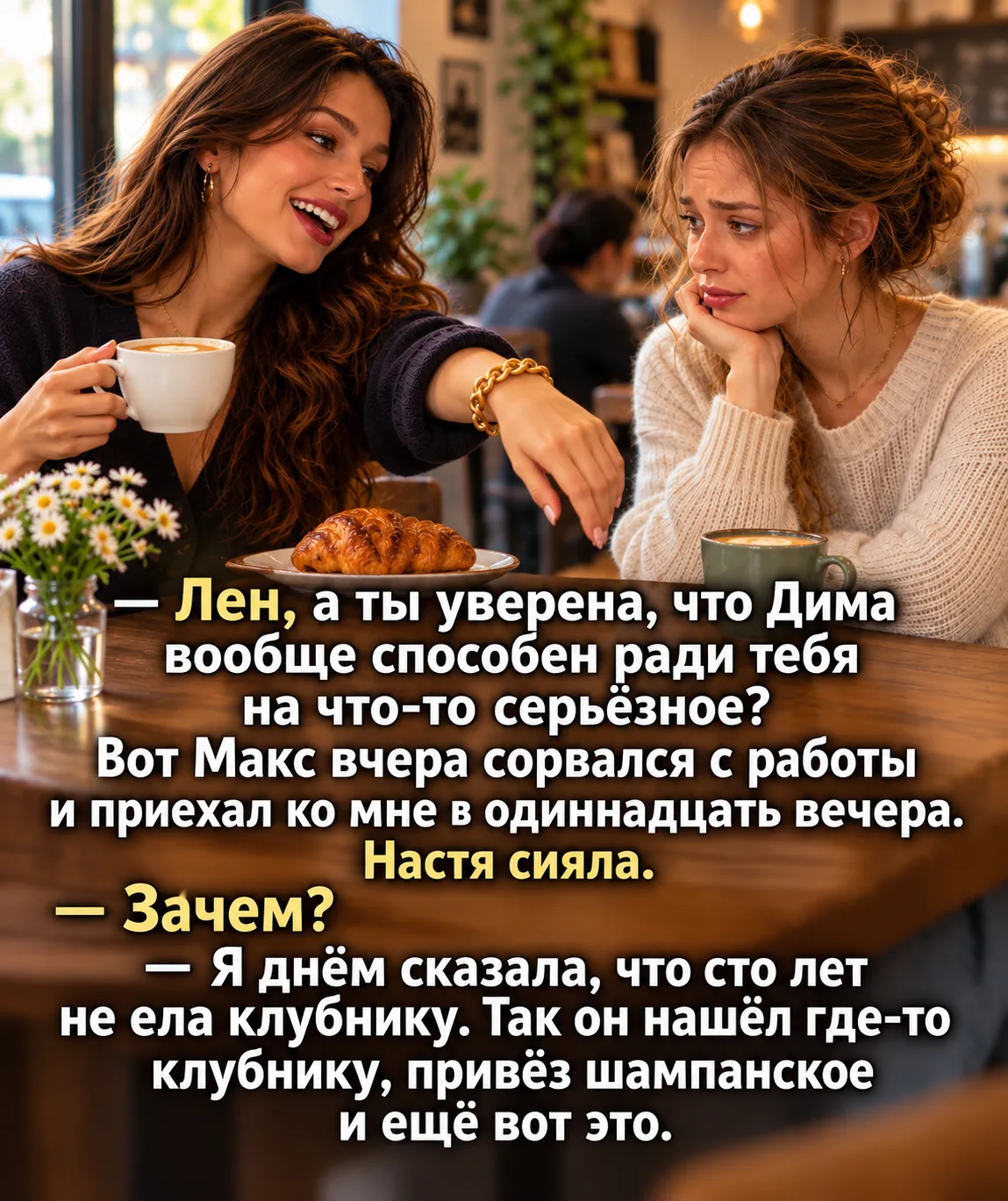Она вытянула руку. На запястье блестел толстенный золотой браслет.