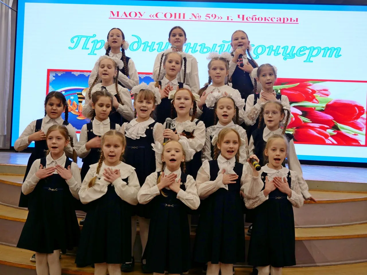 💐Праздничный концерт к 8 марта в школе    ⚡В преддверии Международного женского дня учащиеся школы №