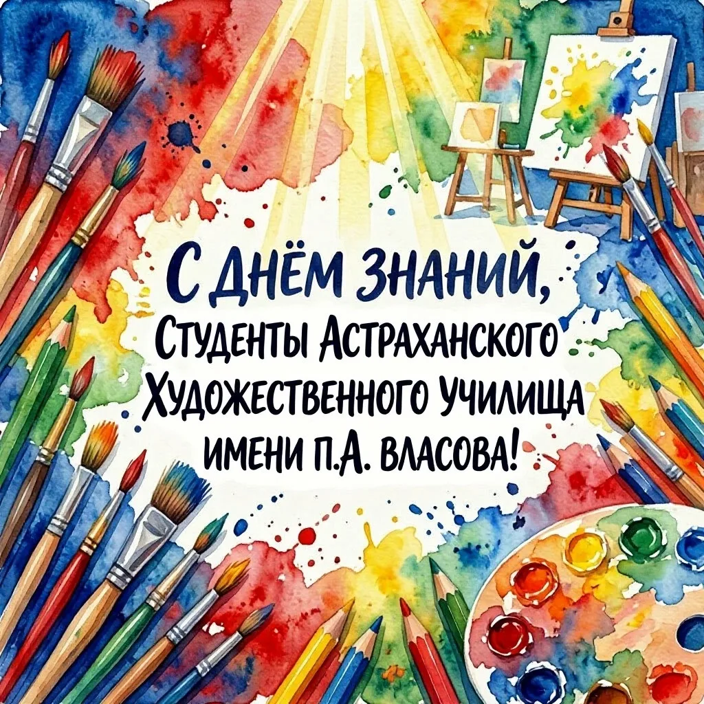 🎉 С Днём знаний, дорогие студенты Астраханского художественного училища имени П. А. Вл...