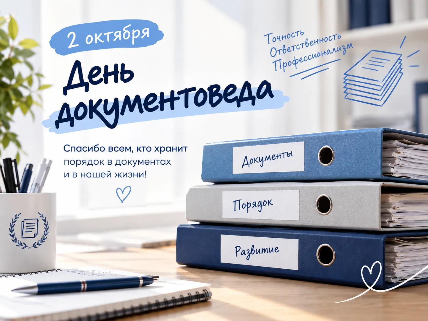 📚 2 октября – День документоведа!