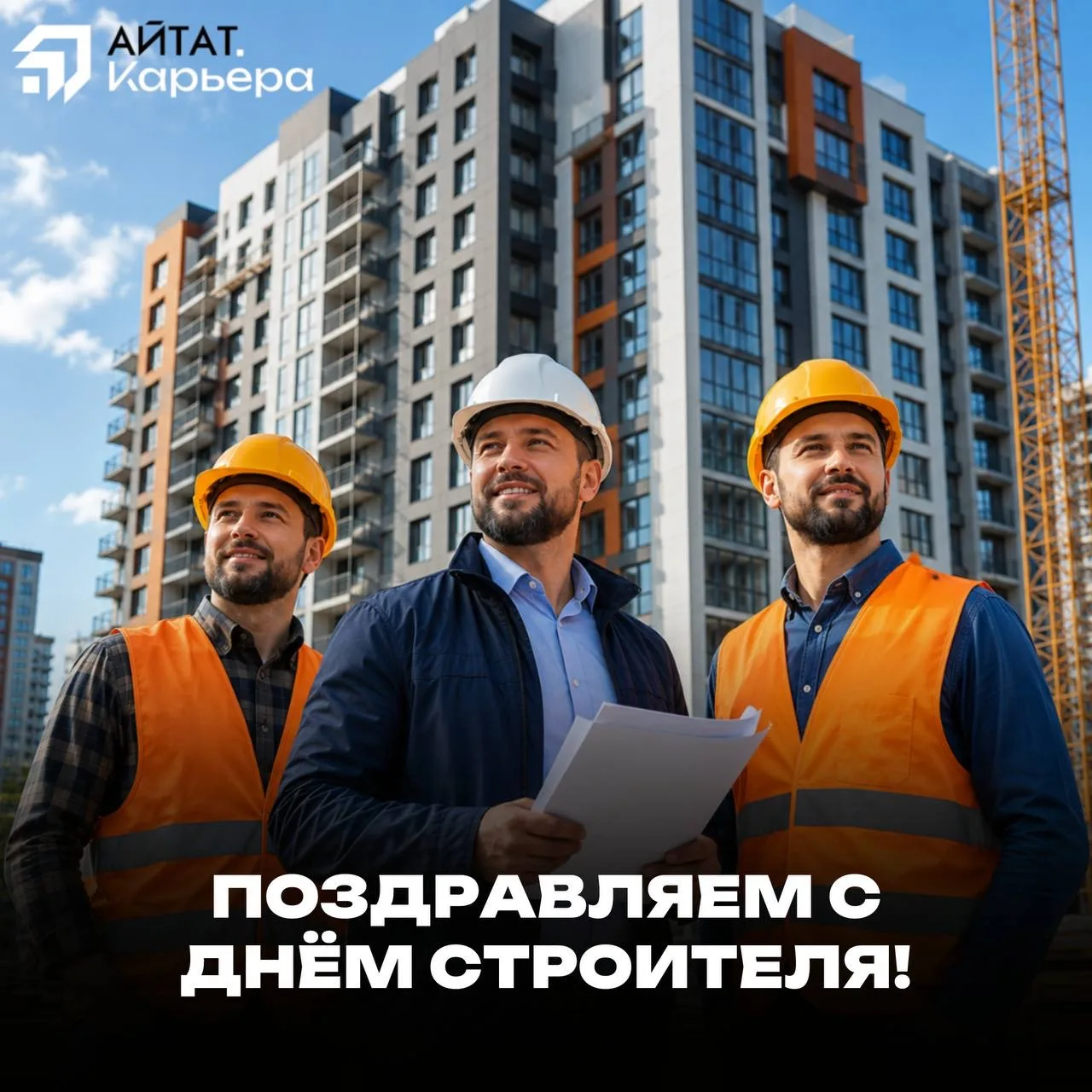 Коллеги, с Днём строителя!