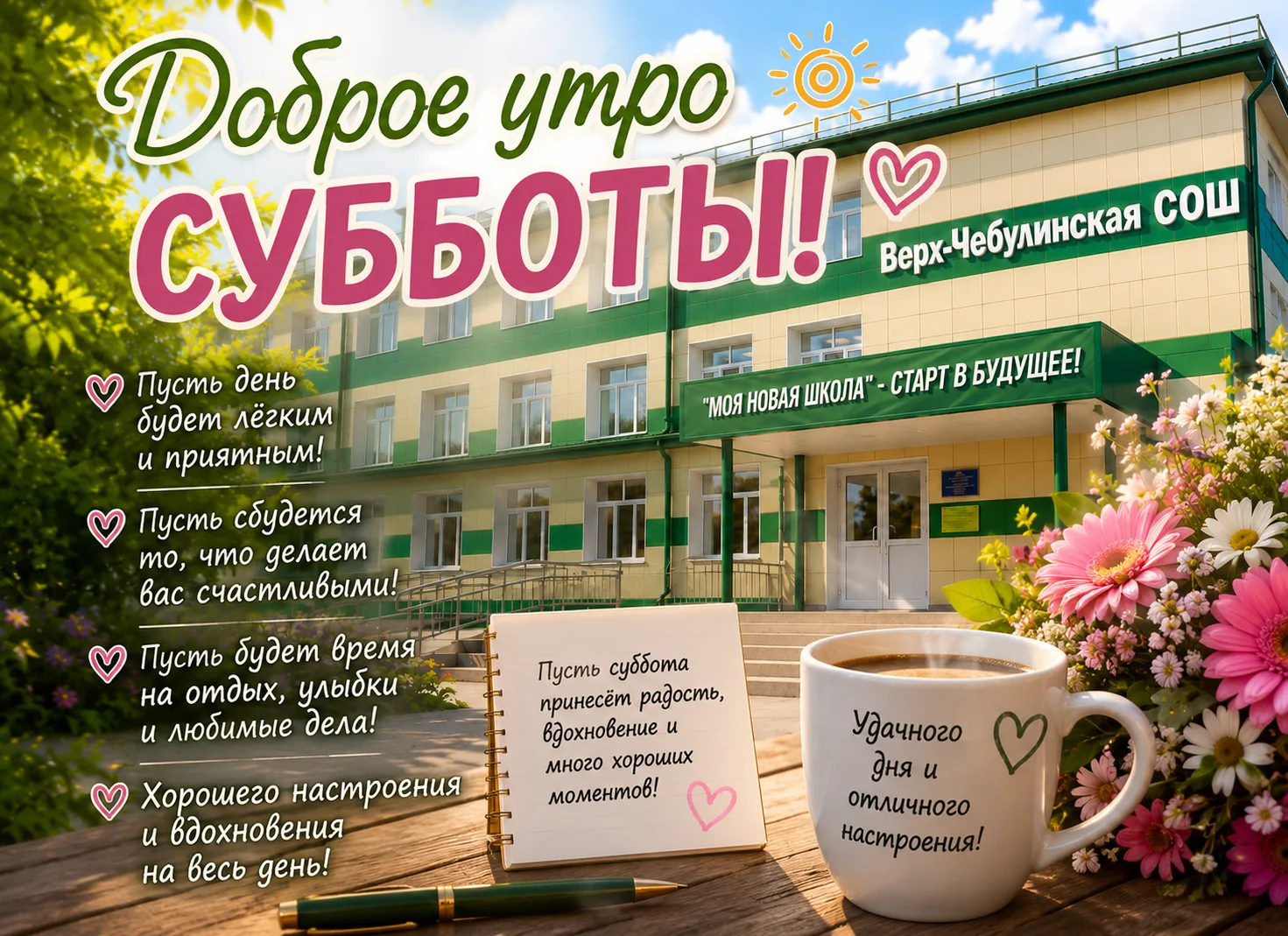 С добрым субботним утром и началом самого душевного месяца лета — августа! ☀️🌾