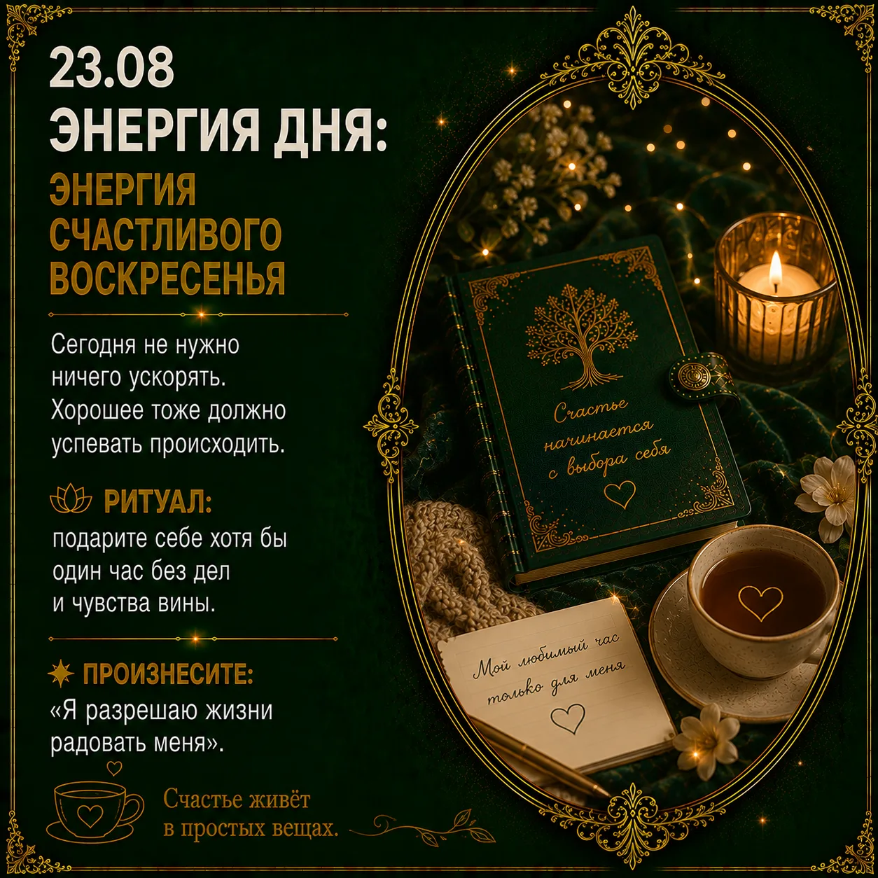 🌷Энергия дня: энергия счастливого воскресенья