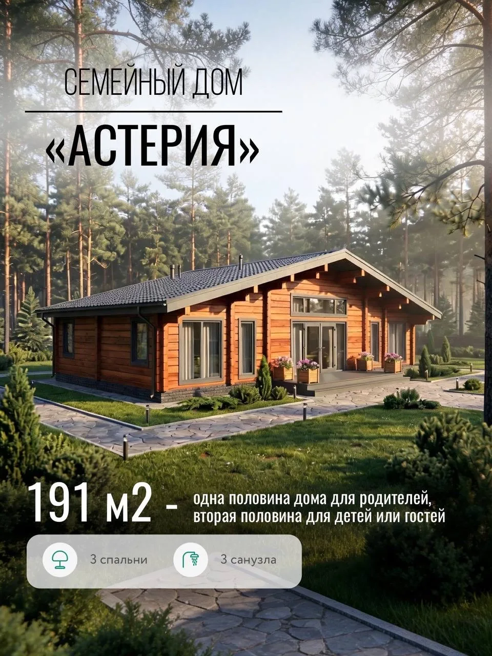 Новый проект в нашей коллекции — «Астерия»

Только продуманное пространство площадью 190,7 м²

Бытов