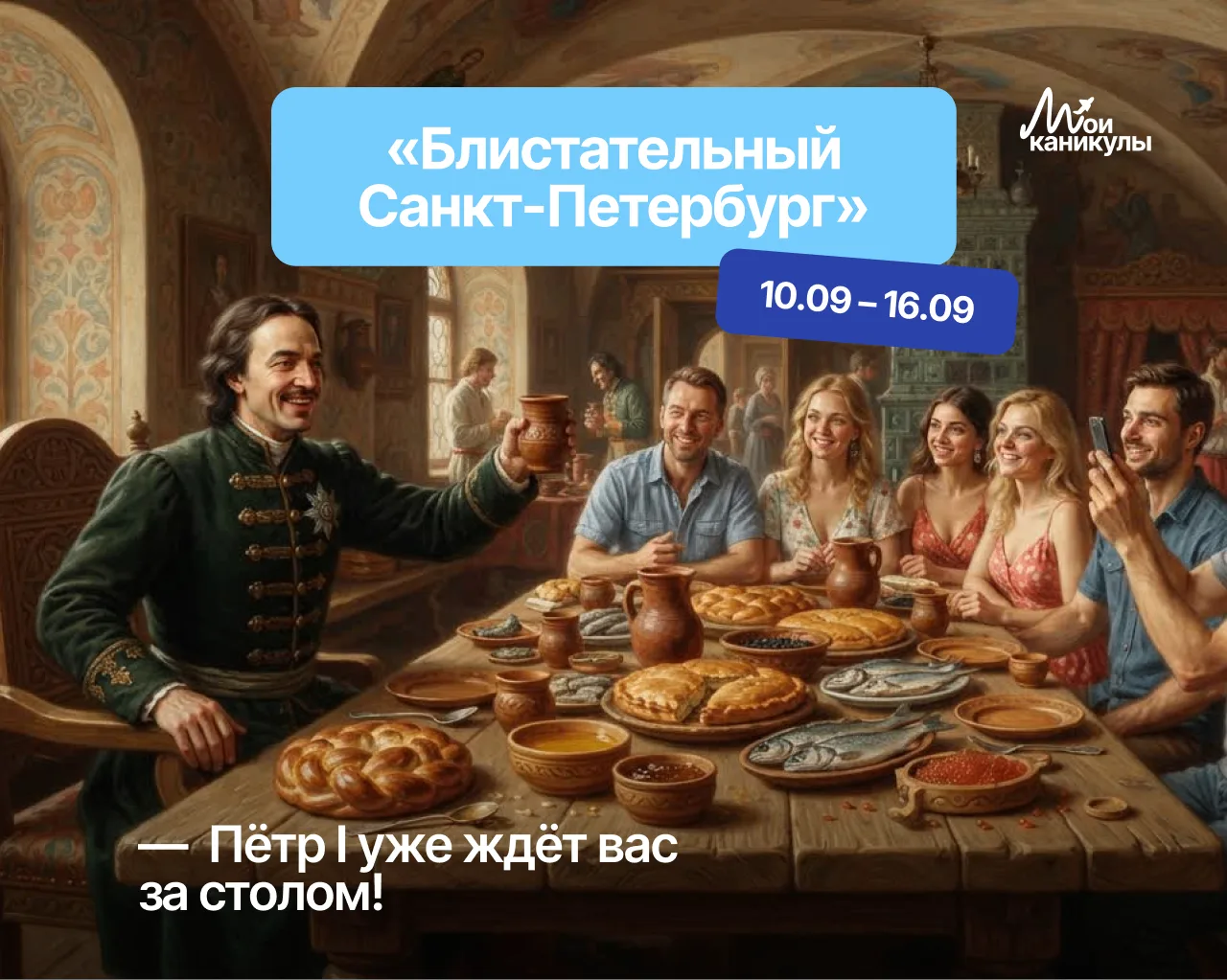 Пётр I приглашает! Наш тур в Петербург уже в сентябре🏛️👑

Смотрите на картинку: Пётр I, русские уг