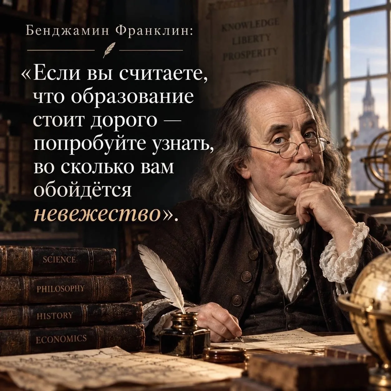 «Если вы считаете, что образование стоит дорого — попробуйте узнать, во сколько вам обо...