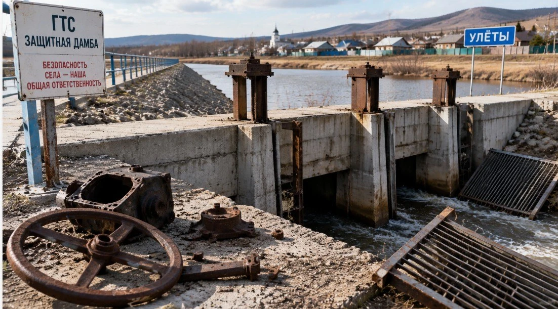 🛠 В Улётах вандалы разобрали защитную дамбу на металлолом.