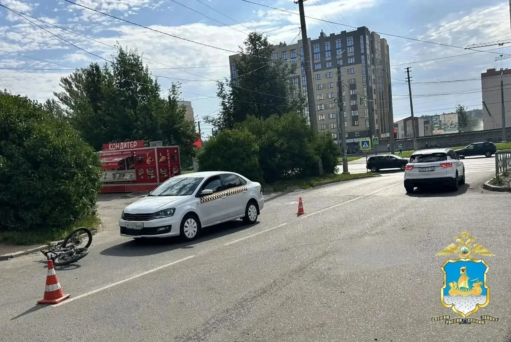 В микрорайоне Паново 7 летний мальчик на велосипеде пострадал в ДТП
