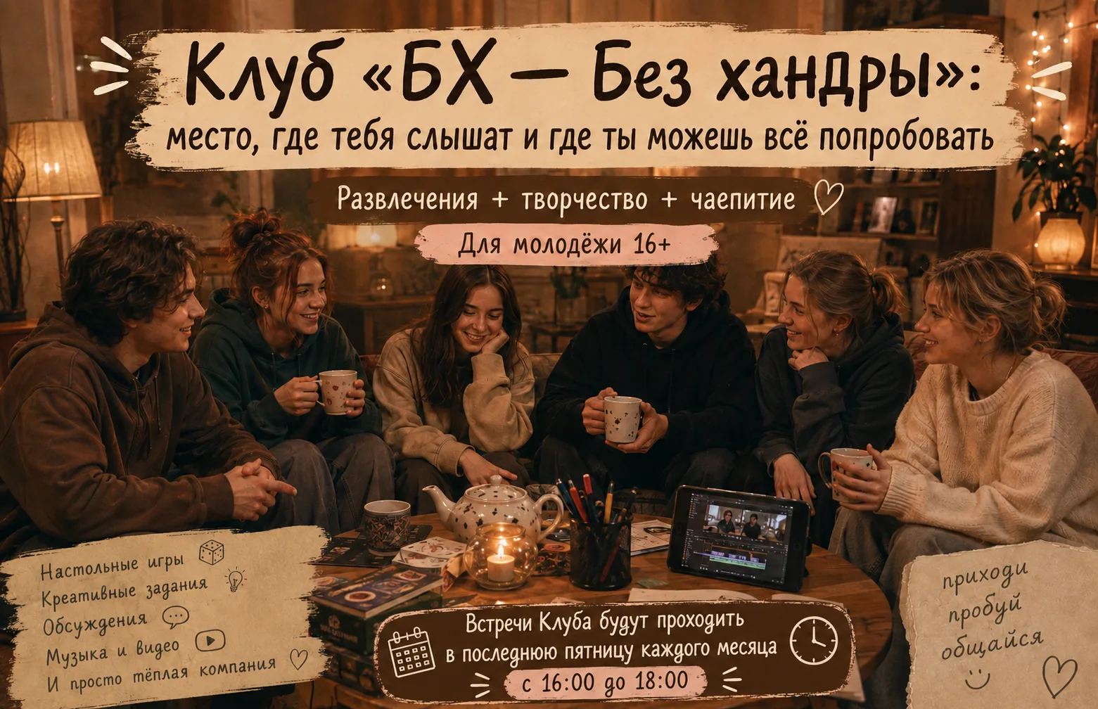 🎉 Хочешь прогнать хандру и найти новых друзей? Тогда тебе к нам! 🎉